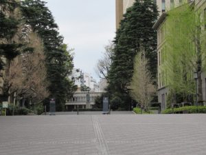 今日も学生は少なかった(早稲田大学)