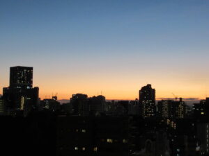 教室から見える風景(早稲田)